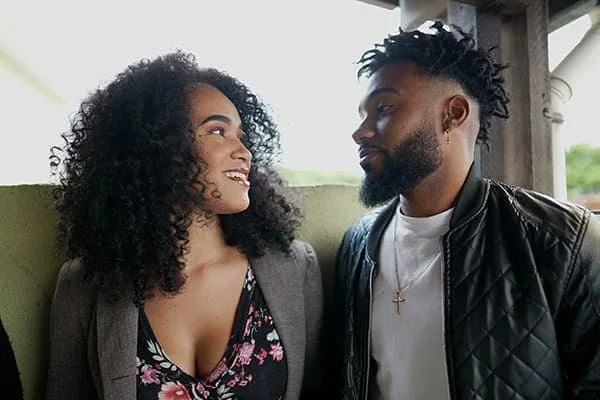 Couple talking outdoors — Meet HIV-Positive Singles for Dating and Love