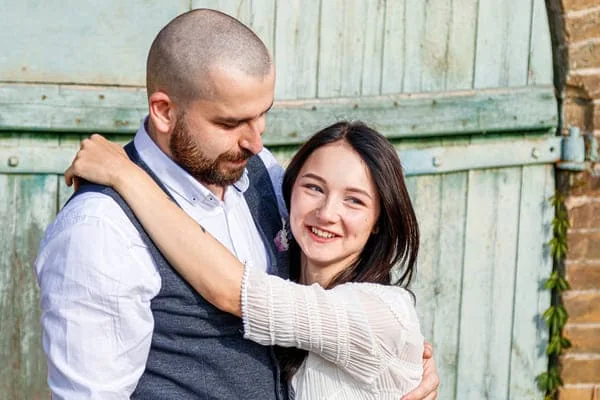 Couple embracing outdoors — Talking About Undetectable Status While Dating With HIV