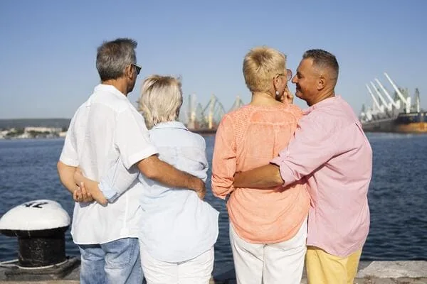 Older adults enjoying an outdoor gathering — HIV Friendship and Companionship That Fit Your Life