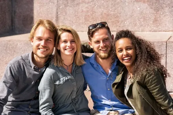 Adult friends spending time together — HIV Dating and Stigma From Friends Family or Others